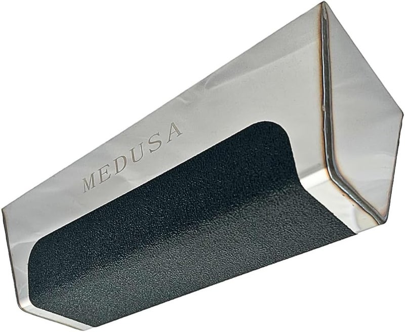 MEDUSA , 10" Professional Grade Heli-Arc Welded Stainless Steal Drywall Taping Mud Pan with Non Slip Grip, Easy Clean, Perfect for All Knives 10" And Under, Durable, and Built to Last - Image 1